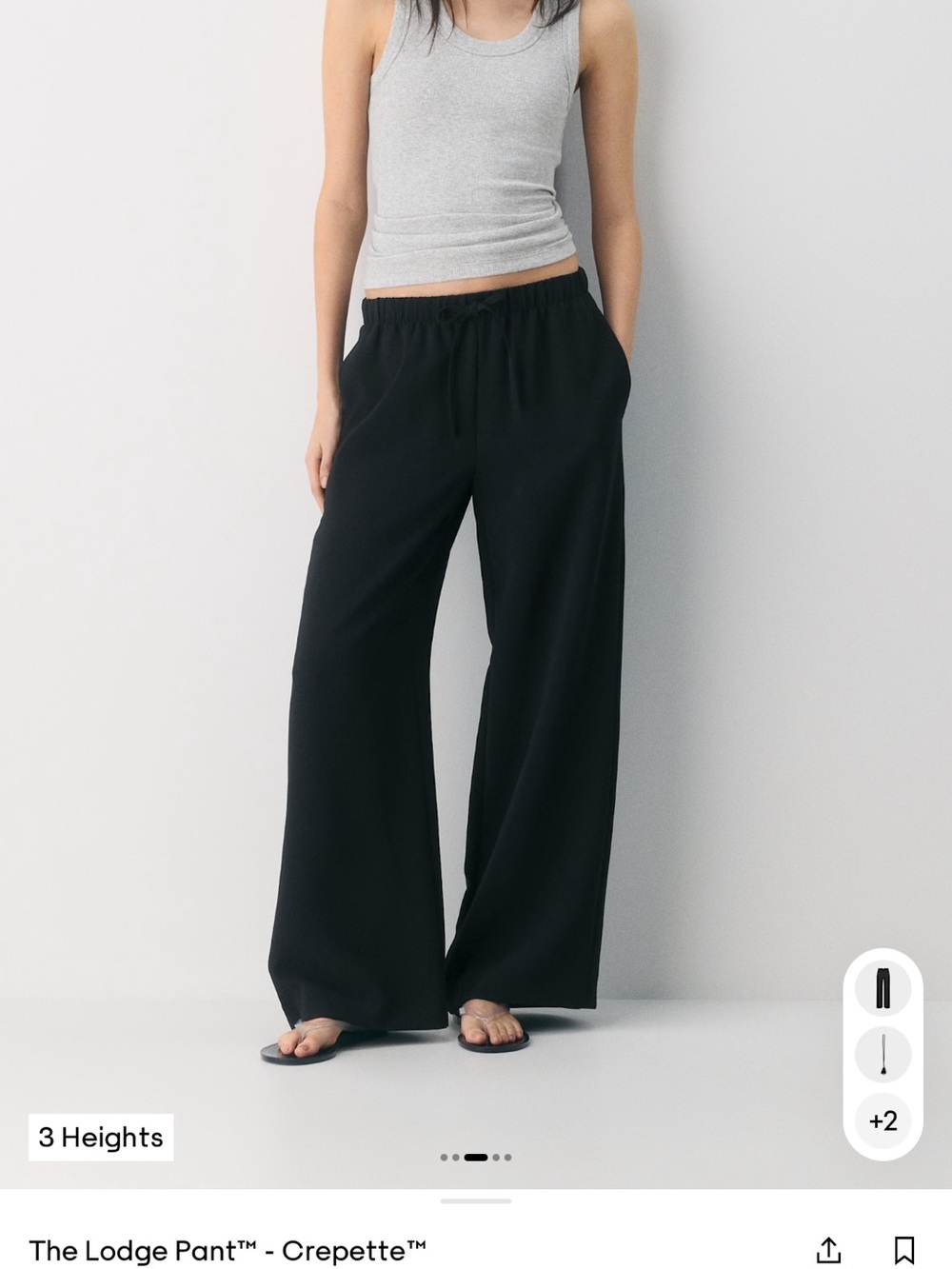 Aritzia lodge crepette Pant